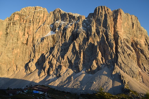 The sunset from above Rifugio Tissi was beautiful