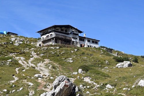The Rifugio Tissi, a fantastic place to spend a night