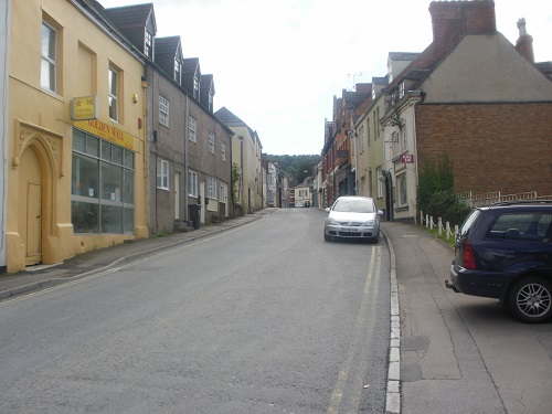 Long Street in Dursley, a street of many Takeaways