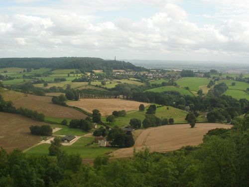 The end at North Nibley in the distance