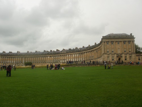 Royal Crescent in Bath, very popular area for tourists