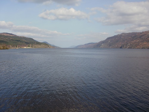 The view of Loch Ness from Fort Augustus