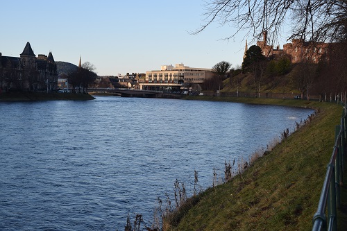 The River Ness with Inverness Castle on the right