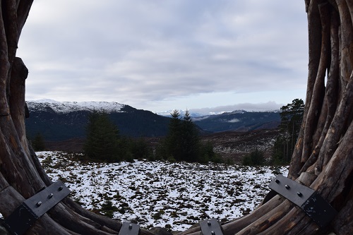 The view through the Viewpoint sculpture