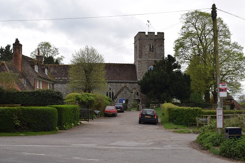 All Saints Church in the village of Hollingbourne