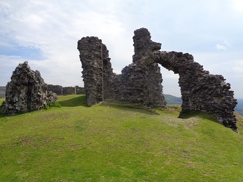 Some of the ruins at Castle Dinas Bran
