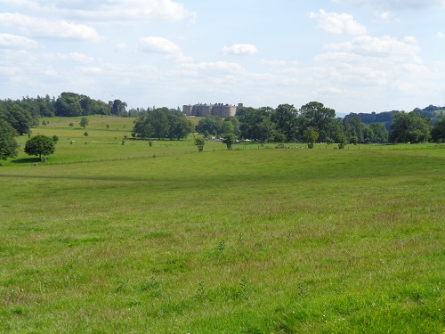 Looking over at Chirk Castle, just off the trail