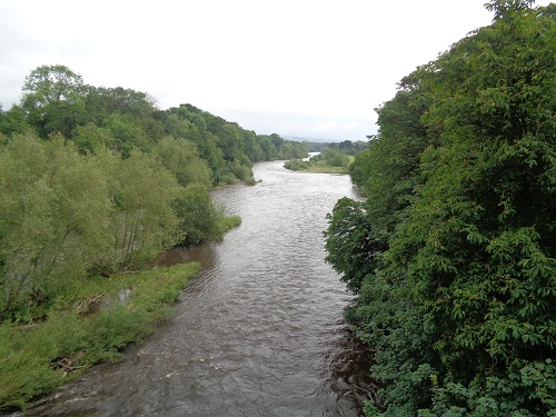 Crossing the River Wye as I leave Hay-On-Wye