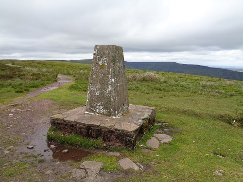 The third of the trig points on the Hatterrall Ridge