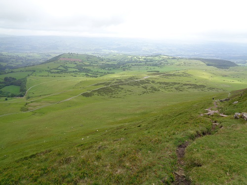 Part of the fantastic view from Hay Bluff