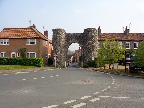 The Bailey Gate in Castle Acre, the entrance to the town