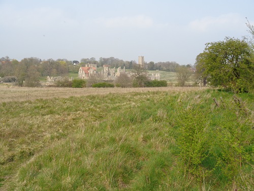 Looking towards Castle Acre and the end of Day Two