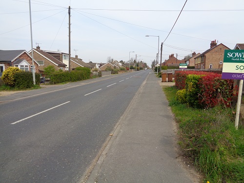 Walking into Watton at the end of Day One