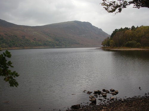 Looking over Ennerdale Water in the gloom