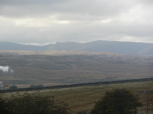 The pointed peak of Kidsty Pike in the distance