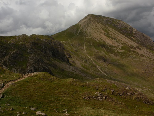 Looking towards the steep descent from High Crag to Haystacks