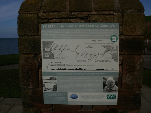 The start of the Coast To Coast walk at St. Bees