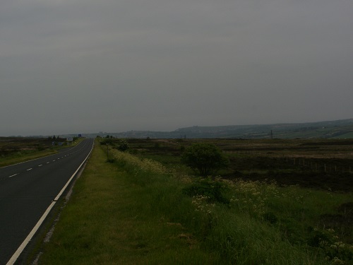 First sight of Whitby in the gloomy distance means the coast is near