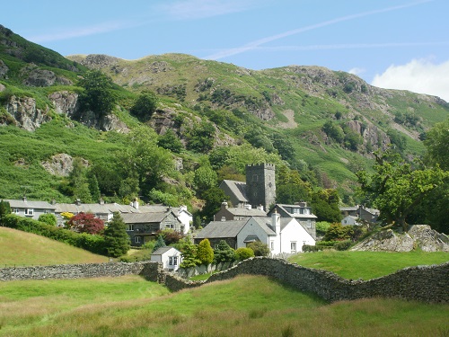 The lovely little village of Chapel Stile with a pretty background