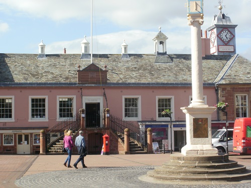 The finish of the Cumbria Way, the Tourist Office in Carlisle