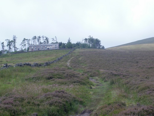 Looking back at the remote Skiddaw House