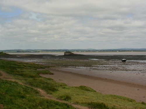 Looking over the Solway towards Scotland near Drumburgh