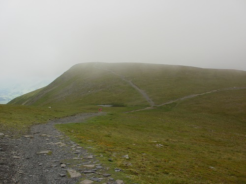 Carl Side straight ahead, the path right leads to Long Side and Ullock Pike
