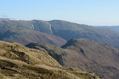 Gibson Knott and Helm Crag in the foreground