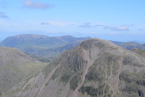 The impressive Great Gable from the slopes of Lingmell