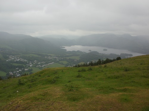 Looking down on part of Keswick from Latrigg