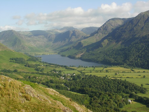 Fleetwick Pike, Haystacks and High Crag overlooking Buttermere