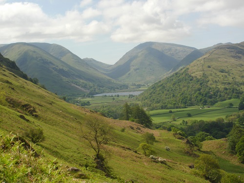 Looking towards Hartsop, Brothers Water and The Dodds