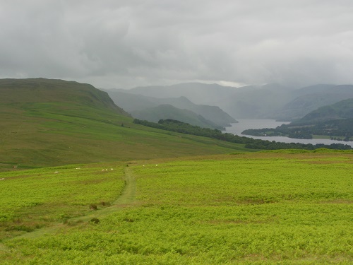 It was a murky start to the day looking over Ullswater