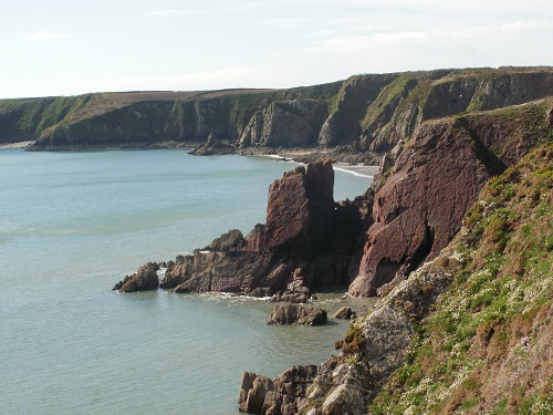 Lovely rock formations and cliffs after Sandy Haven