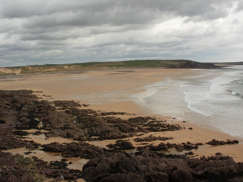 Looking across the beach at Freshwater West