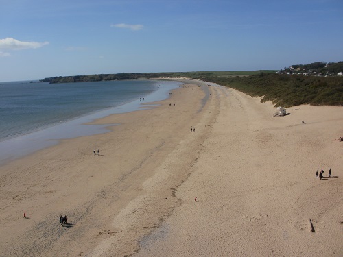 Tenby beach, one of the many fine beaches you will see on the Pembrokeshire Coast Path