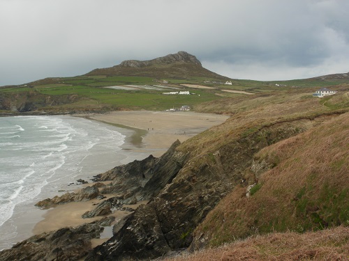 Carn Lidl hill behind Whitesands Bay near St. David's