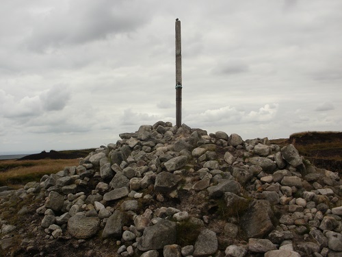 Bleaklow Head summit on the Pennine Way