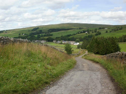 Looking down the Corpse Road down to Garrigill