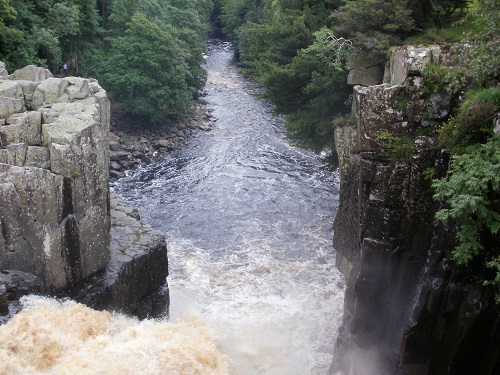 Taken from above High Force along the Pennine Way