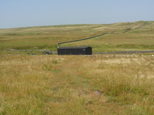 Heading towards a shelter just before passing under the busy A66