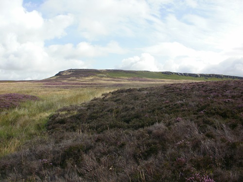 Crossing moorland heading to Whitley Pike