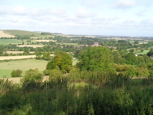 Looking across towards Ogbourne St. George