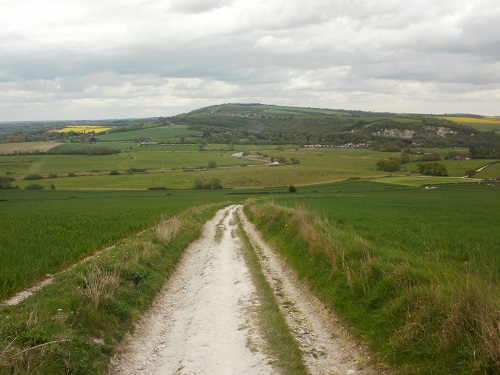 Looking down towards the River Arun near Amberley