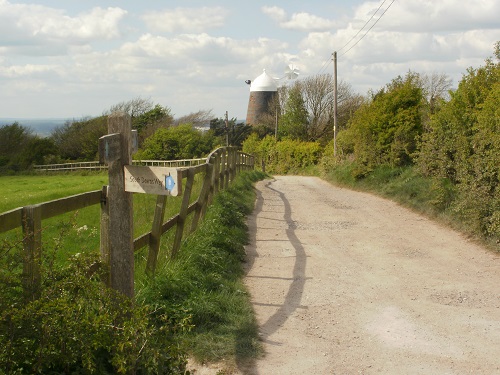 Part of Claytons Windmills near the South Downs Way path