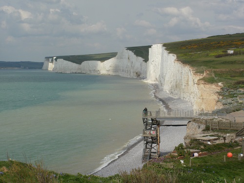 Looking back along the cliffs from Birling Gap