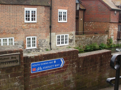 The start of the South Downs Way National Trail in Winchester