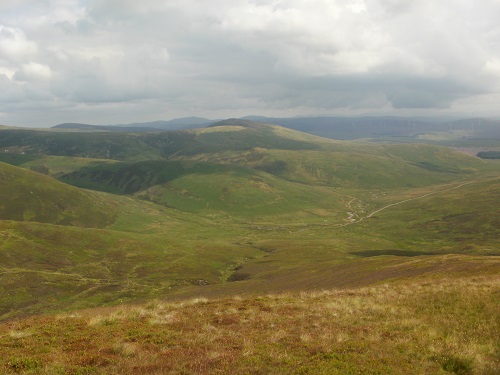 Good weather and good scenery in the Lowther Hills