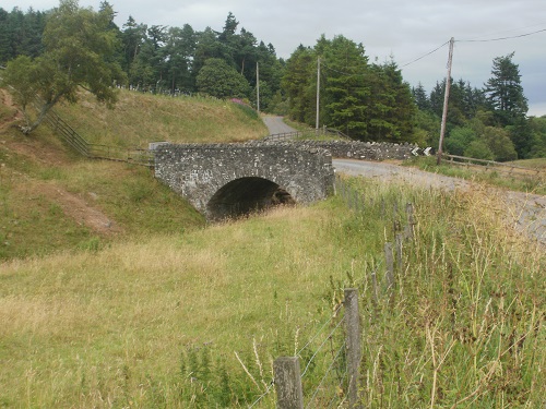 a road bridge just before the small village of Longformacus