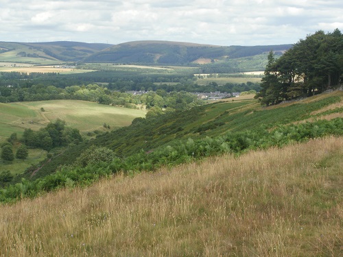 The first sight of Lauder in the distance